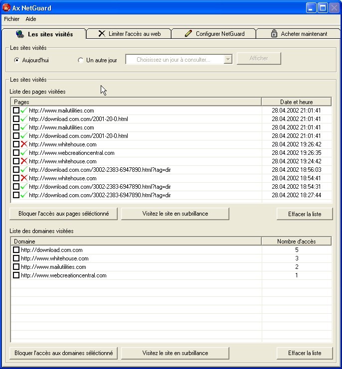 Ax NetGuard Screenshot